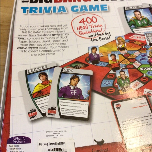 The Big Bang Theory, fan edition, Trivia Game by Cardinal, excellent - Picture 6 of 11
